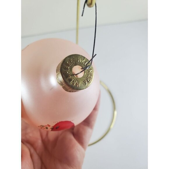 Vintage 1984 Hallmark Keepsake Pink Glass Ornament A Gift of Friendship *READ* - Picture 8 of 10